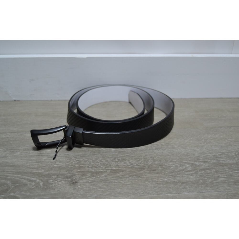 Nike Men's Carbon Fiber-Textured Black Golf Belt Size 42